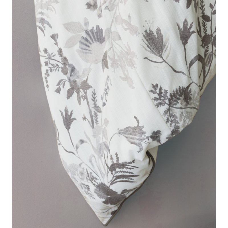 Aster Farmhouse / Country Cotton Blend Floral Duvet Cover, Full Duvet Cover