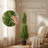 Five Foot Artificial Real Touch Pine Tree with Plastic Pot, Complete Set