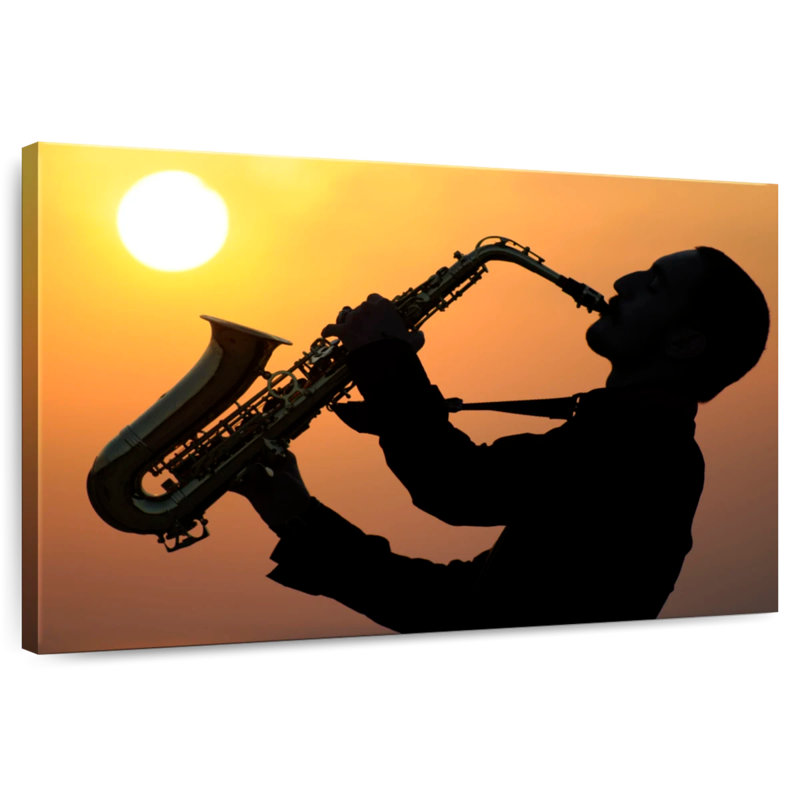 Abarca Talented Saxophonist, 8" H x 12" W