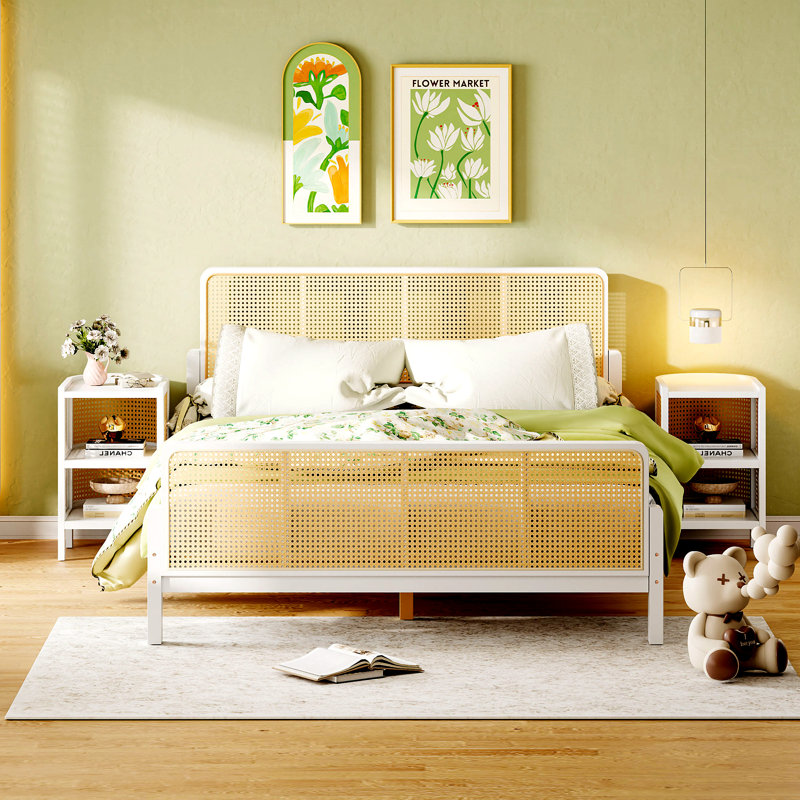 Ensemble de chambre à coucher 3 pièces Janyce, Blanc