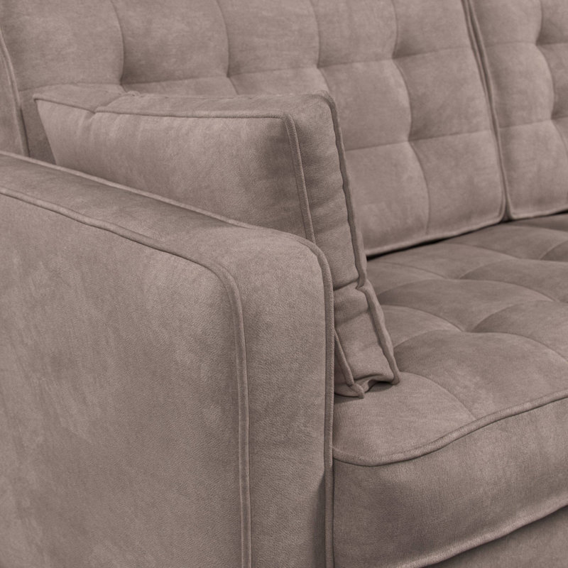 Arlo 3 Seater Sofa & Chaise, Pewter