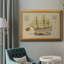 Toile encadrée de qualité supérieure Antique Ship Plan VII - prête à être accrochée-749223537-749223546