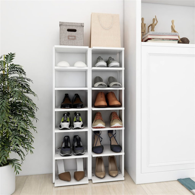 Shoe Storage, White, 102 cm H x 54 cm W x 27 cm D