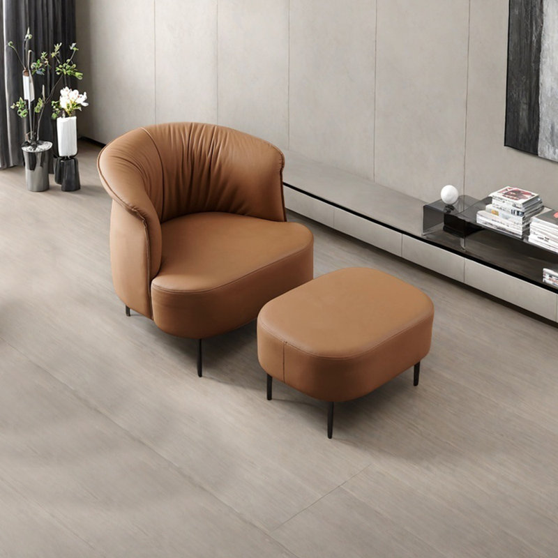 Cioffi, Brown Faux Leather