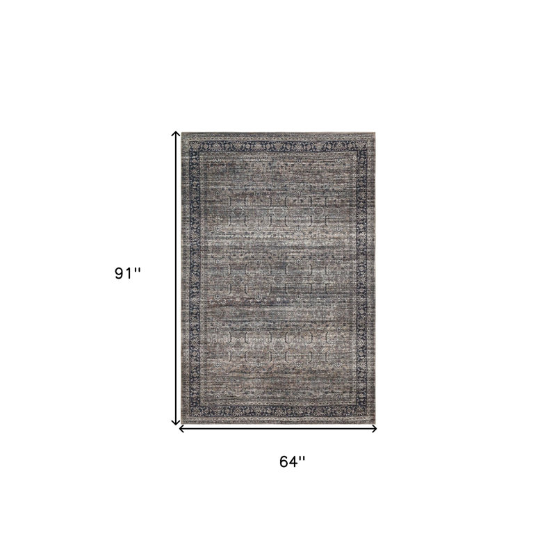 Tapis Claritsa, Rectangle 5 pi 4 po x 7 pi 7 po