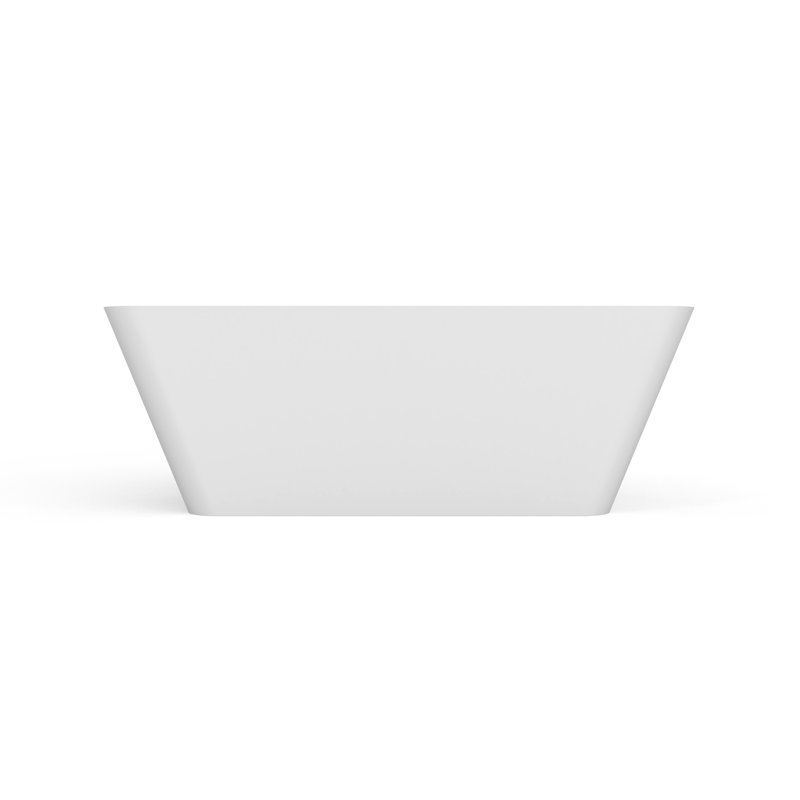 67 Inch Freestanding Solid Surface Soaking Bathtub For Bathroom
