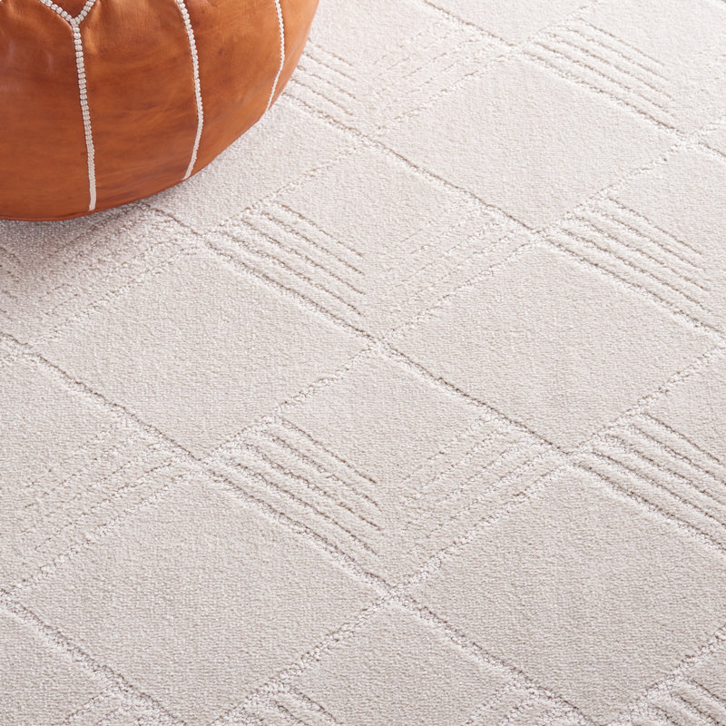 Brentlee Pattern And Solid Performance Solid Color Rug, Round 5'3"