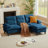 86.22" Chenille Sectional Sofa With Ottoman-30534549