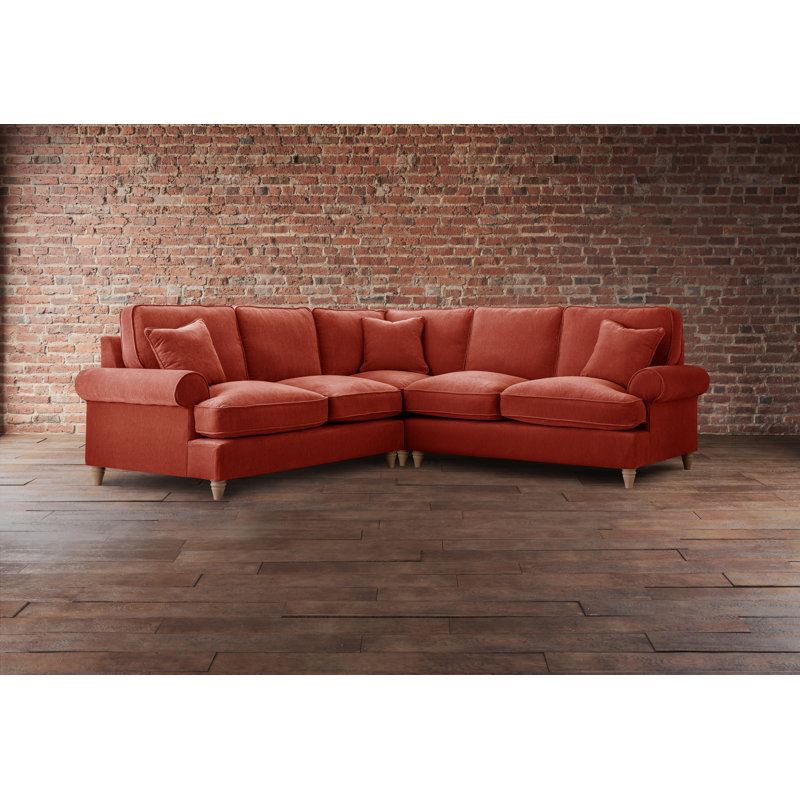 Longfellow Corner Sofa, Symmetrical, Apricot