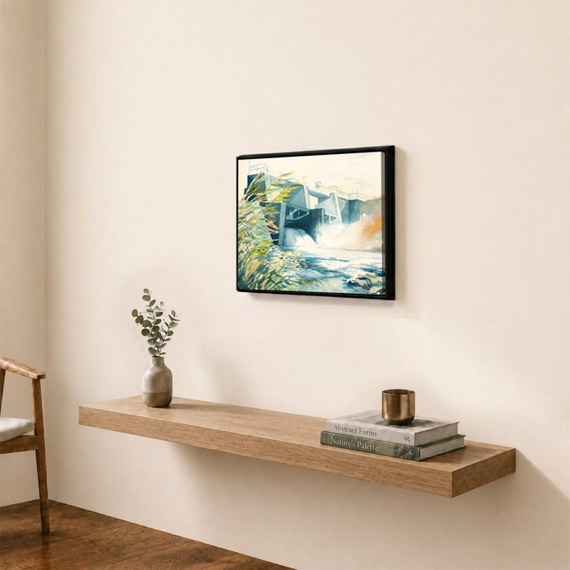 «Industrial Dam» par Bruce Nawrocke - Impression sur toile