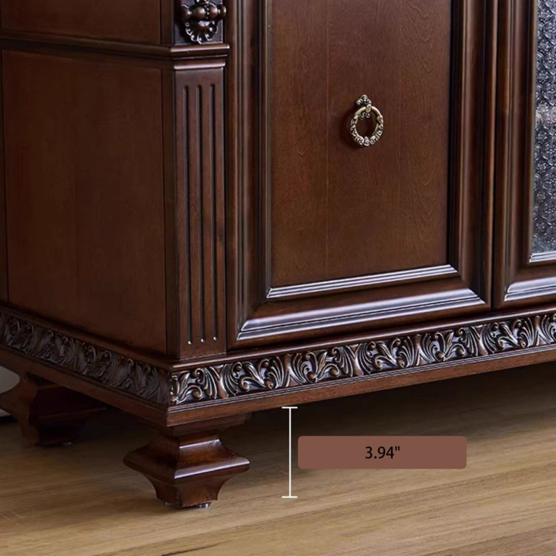 Armoire d'appoint en noyer massif