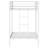 Alevera Metal Twin Over Twin Bunk Bed with Ladder White-1055851591-1055851590