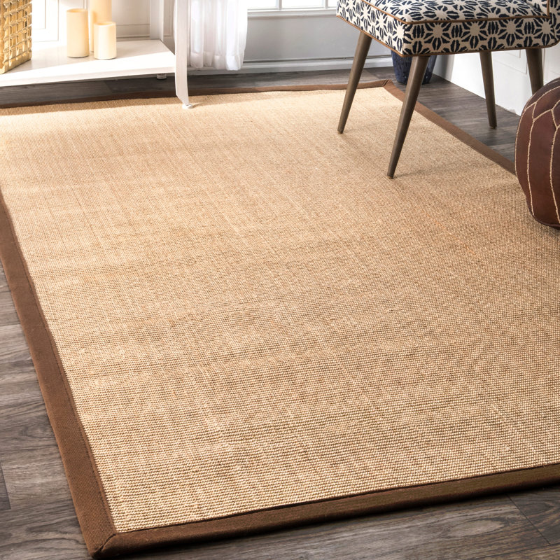 Tapis en jute / sisal brun Jansen, Rectangle 9 pi x 12 pi