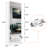 Modern Shoe Storage Cabinet with Mirror for Narrow Corridor and Entryway-1534027112