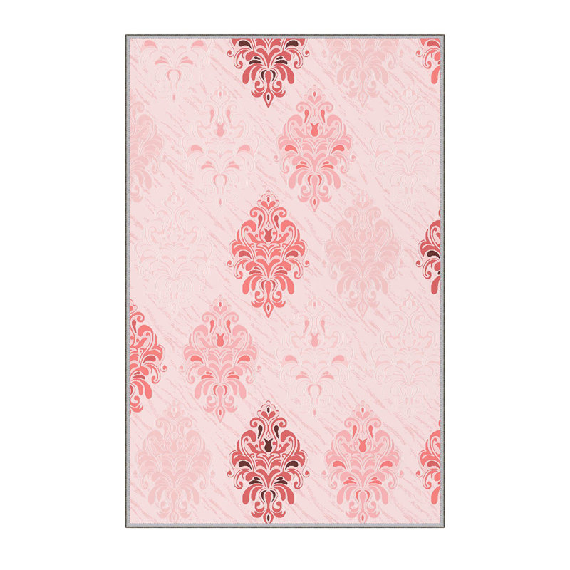Stylish Woven Carpet, 5.6 x 7.5 Feet, 100% Polyester, 0.3 in Pile Height | Antibacterial, Non-Slip PVC Felt Dot Underside, Machine Washable | 3D Digital Printing, Durable & Easy to Maintain - Perfect for Any Room
