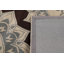 Tapis brun / ivoire / gris en laine touffeté à la main Hanah