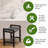 DecoTeak LiftAide 20" W Teak Shower Bench