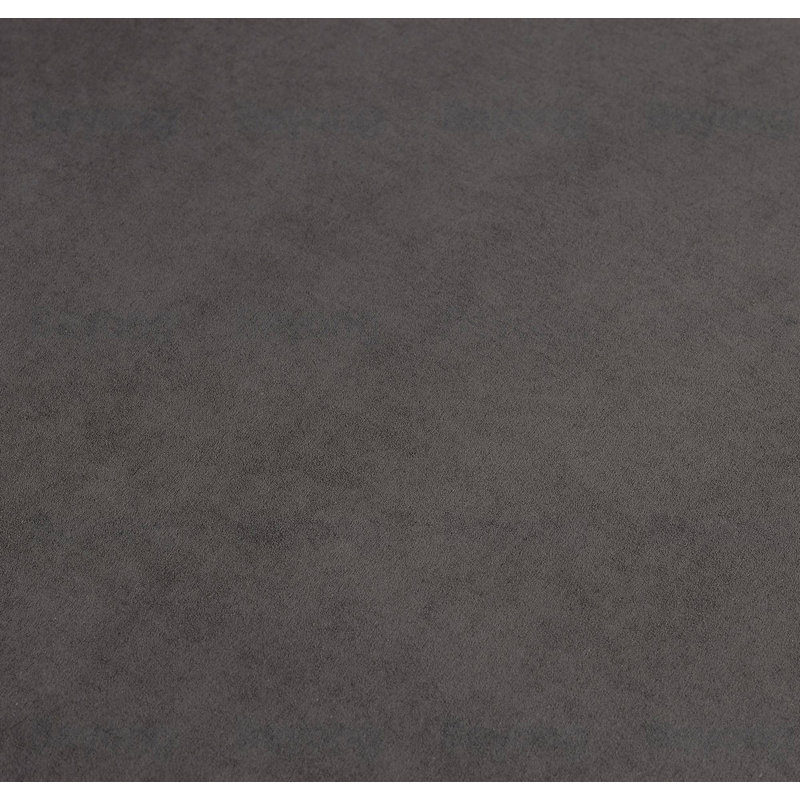 Fauteuil sans accoudoirs gris foncé de style contemporain avec pieds en acier de style contemporain