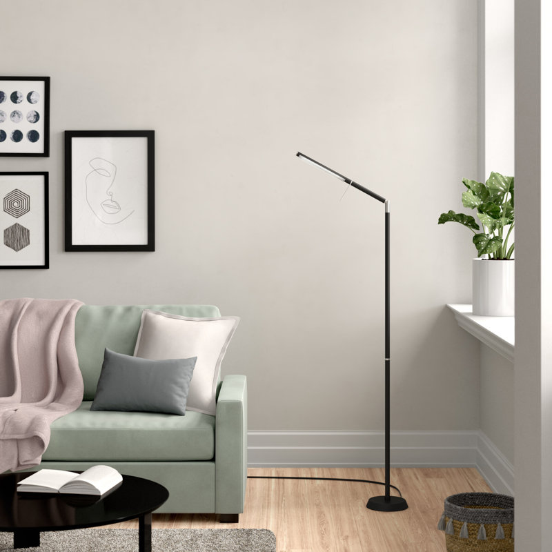 Hawi 162cm Matte Black Reading Floor Lamp