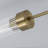 3-light Ribbed Glass Sputnik Semi Flush Mount