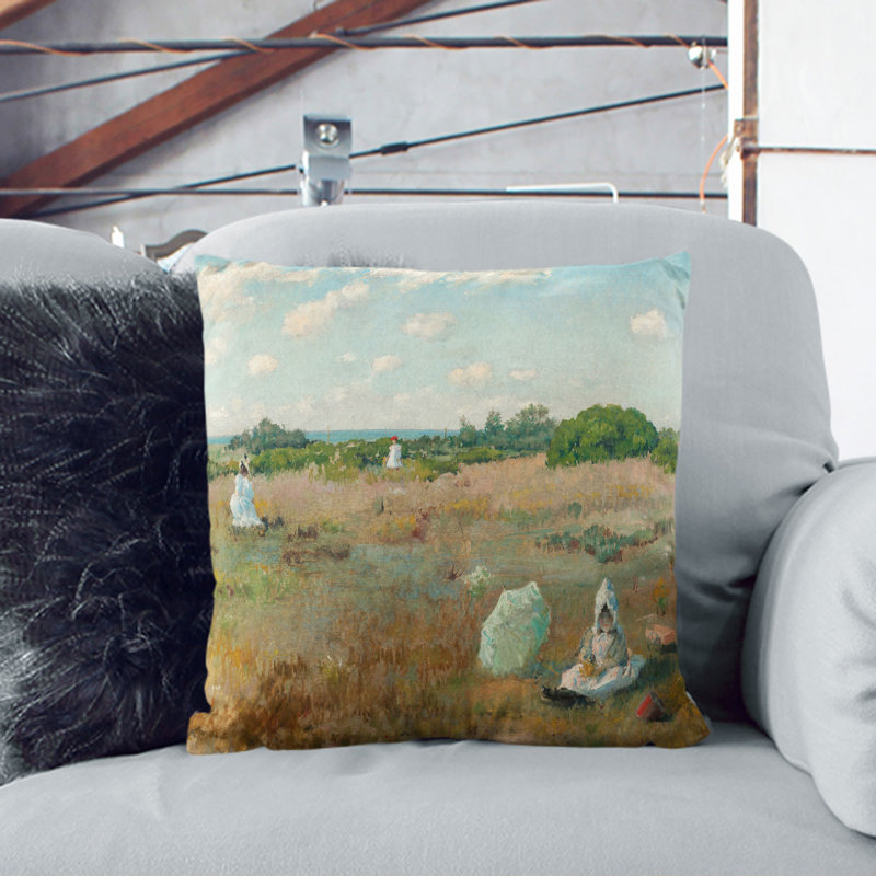 Square Cushion, 55cm H x 55cm W x 20cm D, Stone