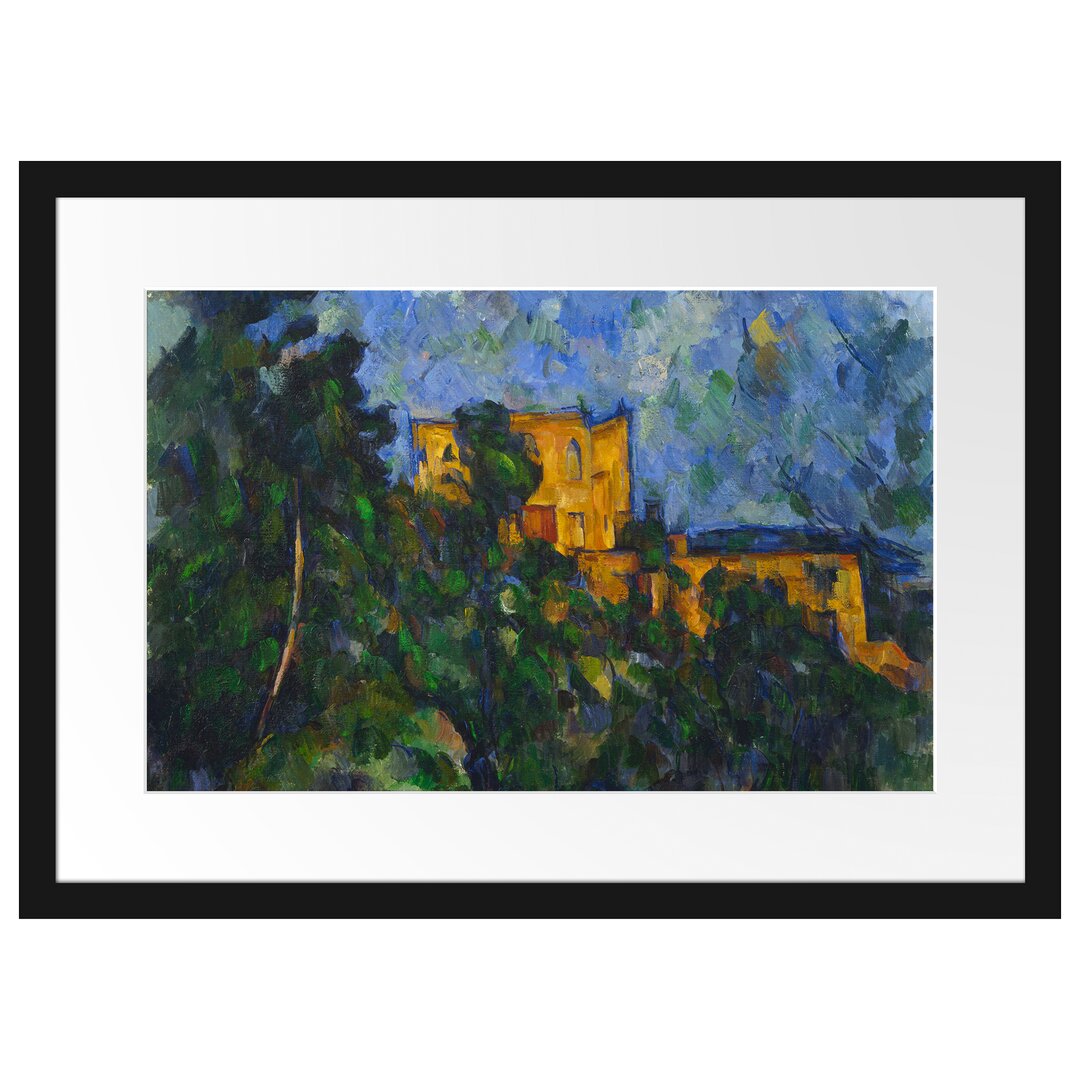 Gerahmtes Poster Chateau Noir von Paul Cezanne