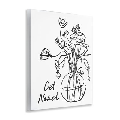 Plaque murale «Get N Nu Flower Contour», design par lettré