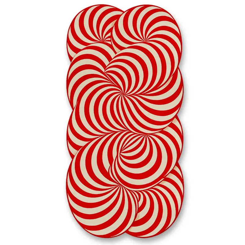 Tapis vert tissé à motif floral lavable Mosso, 3'3" x 6'7"