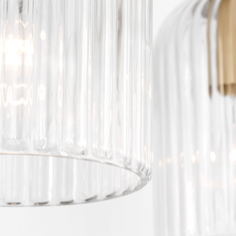 Eisele Medium Vanity from Generation Lighting , 8.75" H x 24" W x 6" D, Satin Brass, 3 Lights