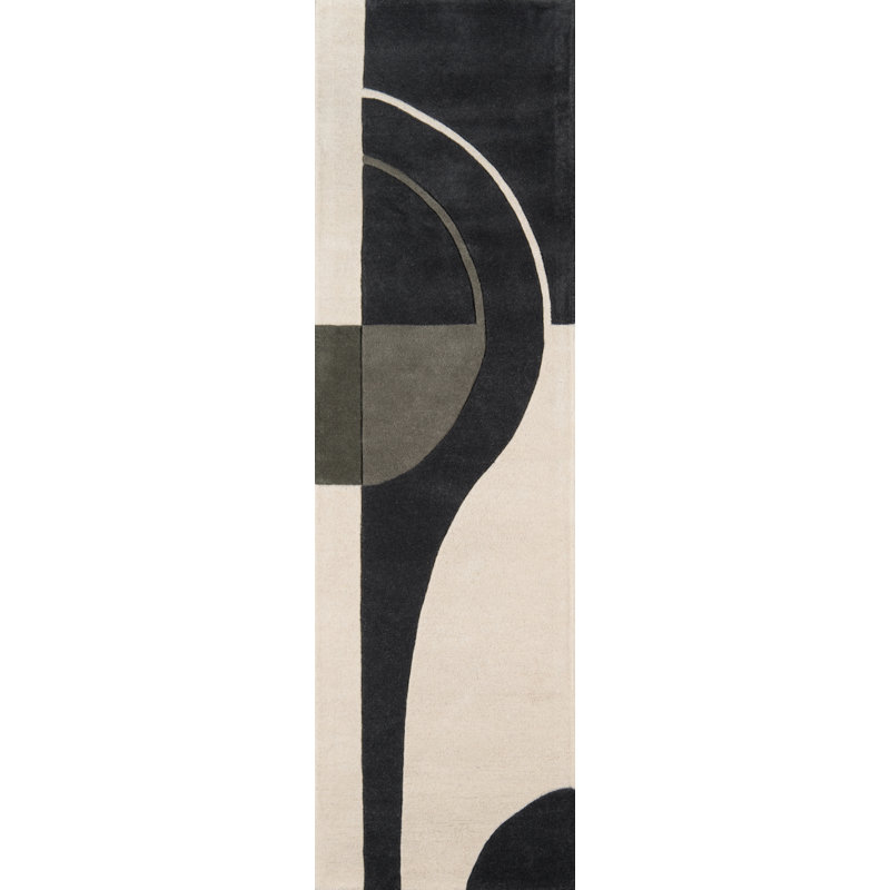 Cobos Wool Abstract Rug, Runner 2'3" x 8'