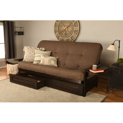Stratford Queen 87'' Upholstered Futon