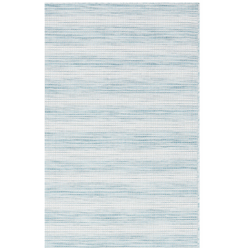 Medena 231 Area Indoor/Outdoor Area Rug In Aqua Ivory / Multi, Rectangle 4' x 6'