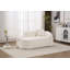 Chaise longue moderne en chenille courbée moderne avec siège profond, canapé-lit convertible, idéale pour le salon et les appartements.-325544233