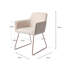 Lannie 123.19cm H Polyester Upholstered Metal Armchair-622808541-622808543