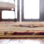 Tapis rouge / crème à motif abstrait Eelijah-86600466