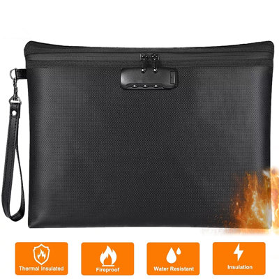 Fireproof Document Bag With Lock