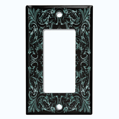 Patterned 1 - Gang Rocker Standard Wall Plate