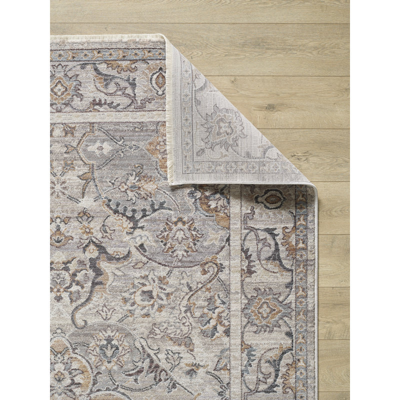 Tapis beige Adele 8803 Delaney, Rectangle 11 pi 6 po x 15 pi 3 po