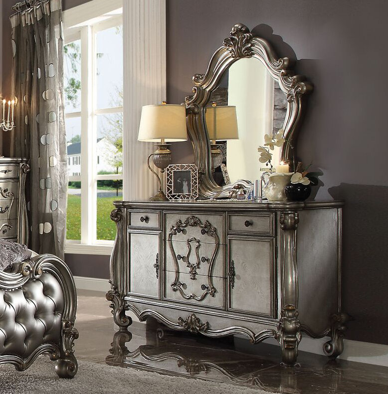 Commode à 5 tiroirs avec Miroir bersally