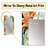 Green And Orange Bamboo Mirage Tropical Pattern - tropical  Mirror, Tropical Decorative Wall Mirror, Printed Metal Art-1520830518