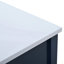 Ensemble de meuble-lavabo 36 po avec lavabo 36 po, armoire de salle de bain moderne à 4 tiroirs, ensemble de meuble-lavabo sur pied en bois massif avec pieds en bois massif