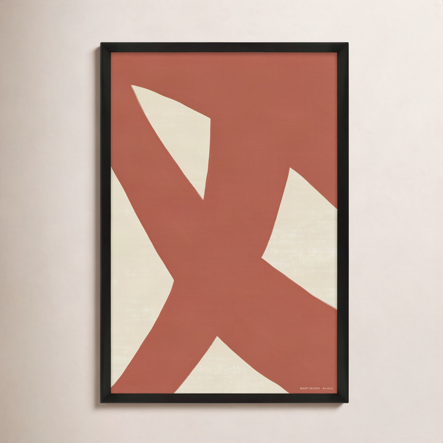 Depner Form & Fusion 3, Black Framed Paper, 25" H x 17.5" W x 1.25" D