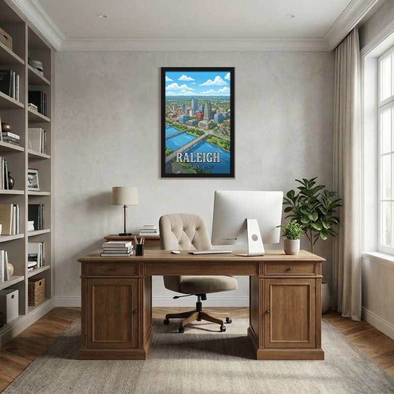 Paysages pittoresques et paysages urbains Raleigh, H 36 po x l 24 po