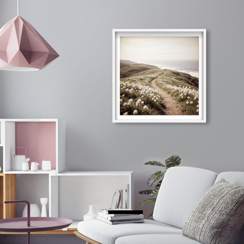 Blooming Path Print by Oliver Gal, 25.5" H x 25.5" W, White Shadowbox