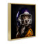 "Chien avec casque de football", art mural sur toile flottante par Sean Parnell-498324088-494630752