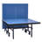 Ping Pong Table, 10 Minute Easy Assembly, 25mm Tabletops, Professional Table Tennis Game, Indoor MDF Portable Table Tennis Table, Foldable Ping Pong Table with Quick Clamp Net and Lockable Wheel