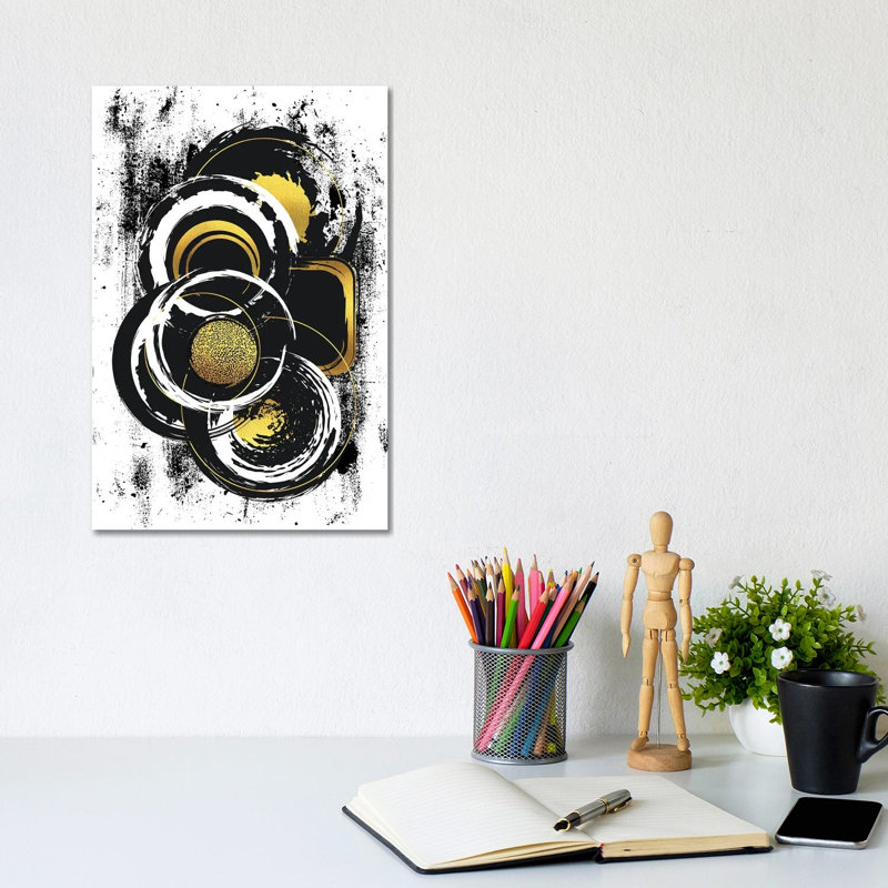 Abstract Painting LI by Melanie Viola - Wrapped Canvas Painting, 20.32 cm H x 30.48 cm W