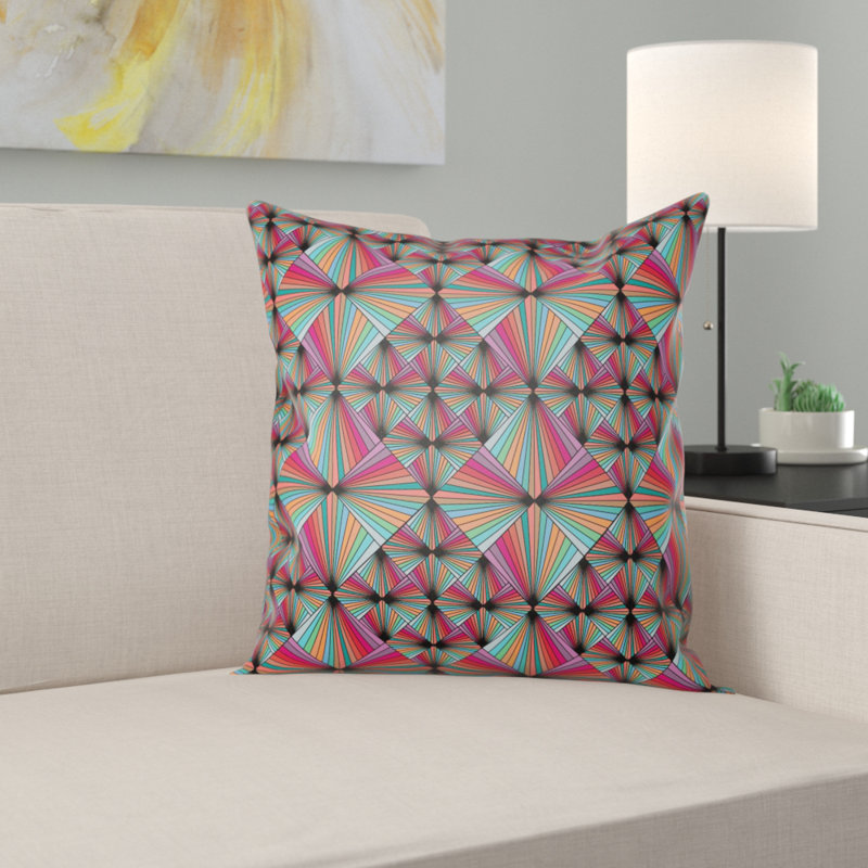 Edgao Geometric Square Cushion Cover, 50cm H x 50cm W
