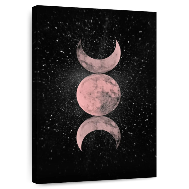 Oberle Pink Moon Symbol, 51" H x 34" W