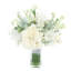 Hortensia avec arrangement d'eucalyptus et d'herbe